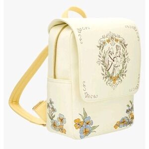 NEW Disney Beauty And The Beast Belle and Philippe Horse Florals Mini Backpack
